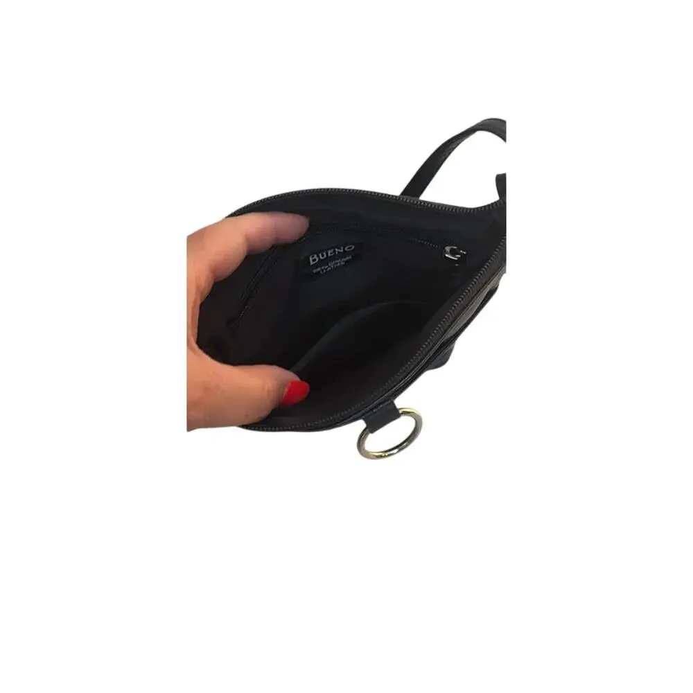 Bueno Black 100% Leather Purse